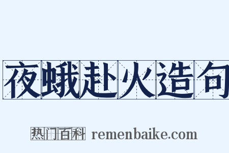 夜蛾赴火造句是什么意思的图片
